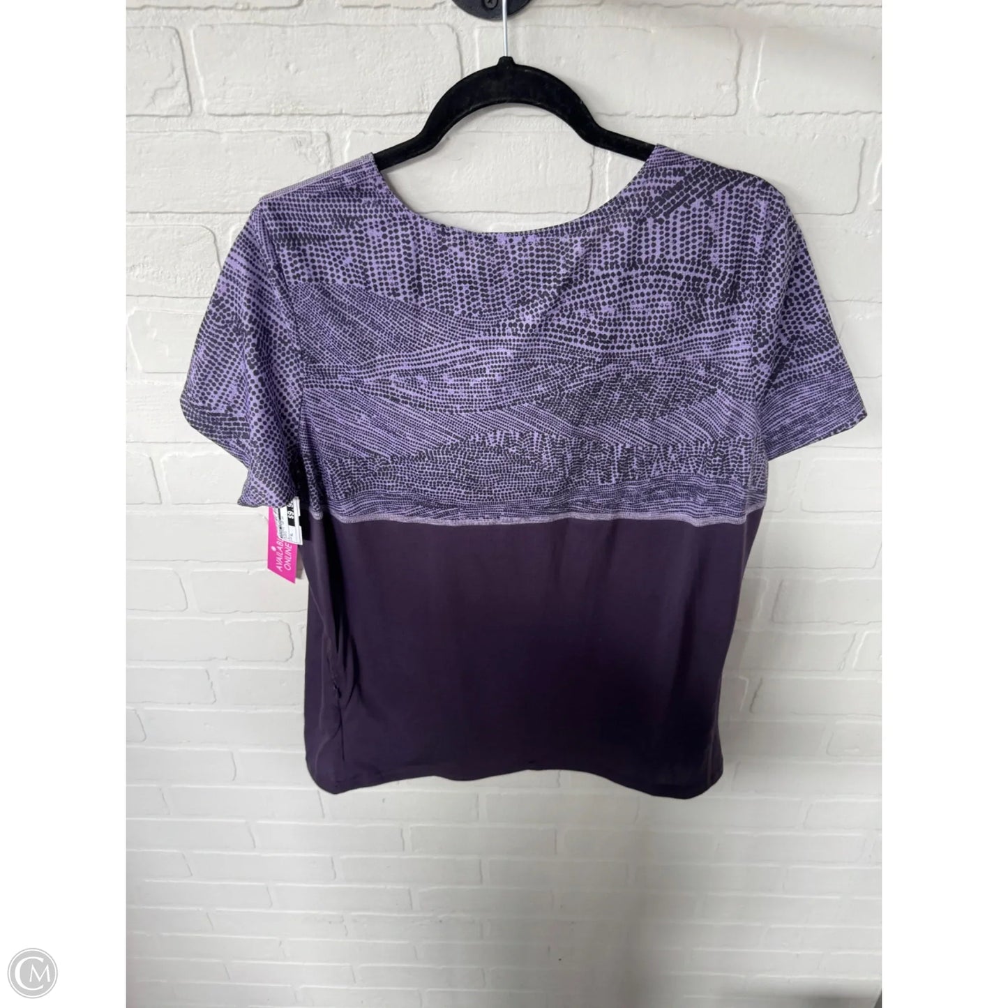 Athletic Top Short Sleeve By Pearl Izumi In Purple, Size: Xl