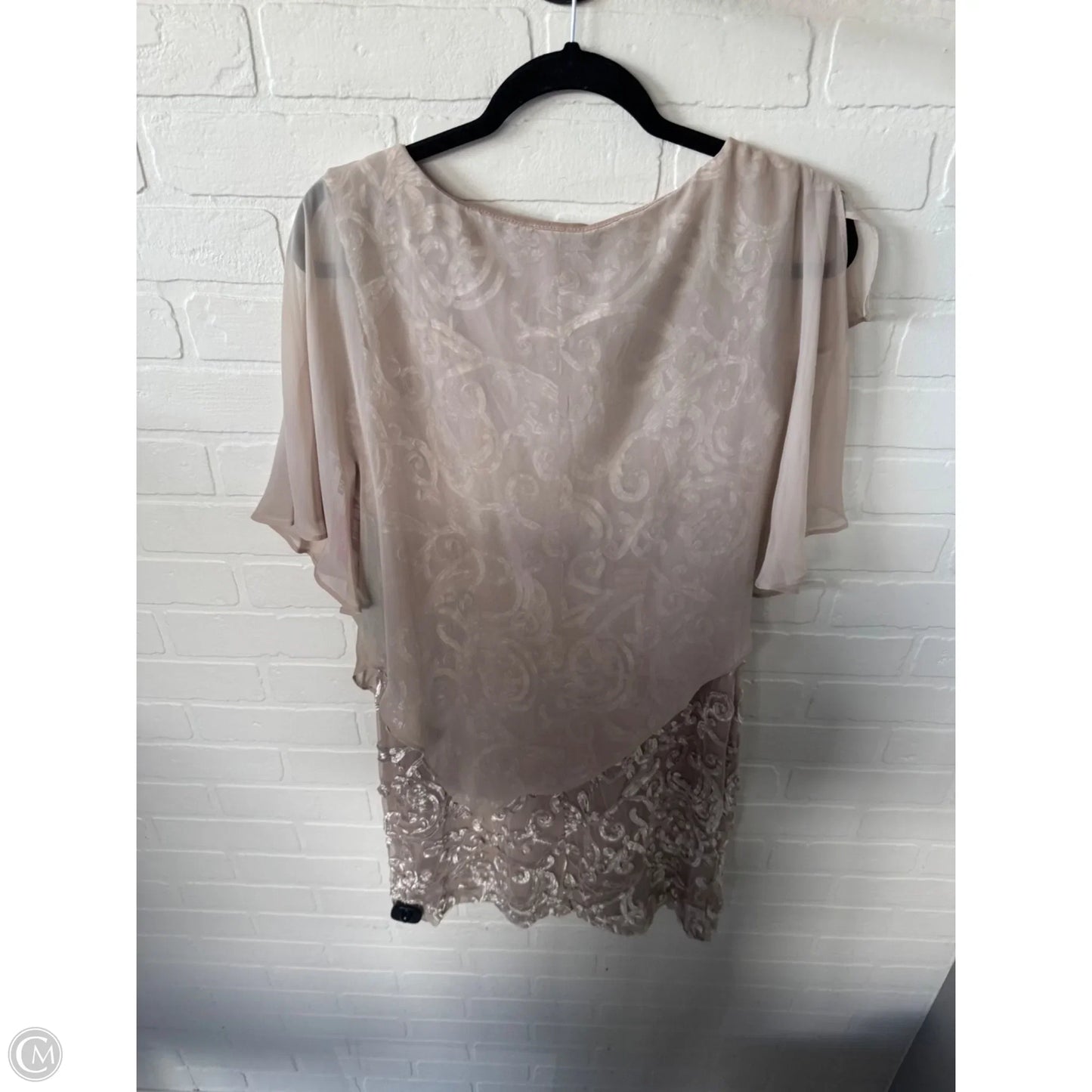 Dress Party Short By Studio 1 In Tan, Size: S