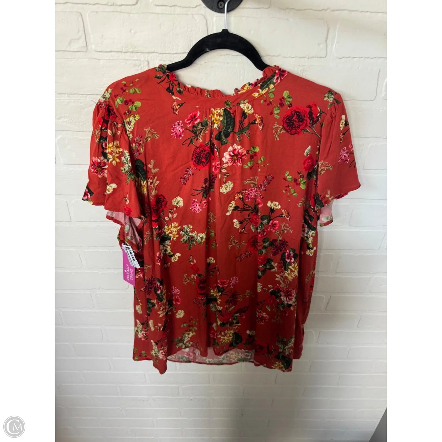 Top Short Sleeve By Torrid In Orange, Size: 1x