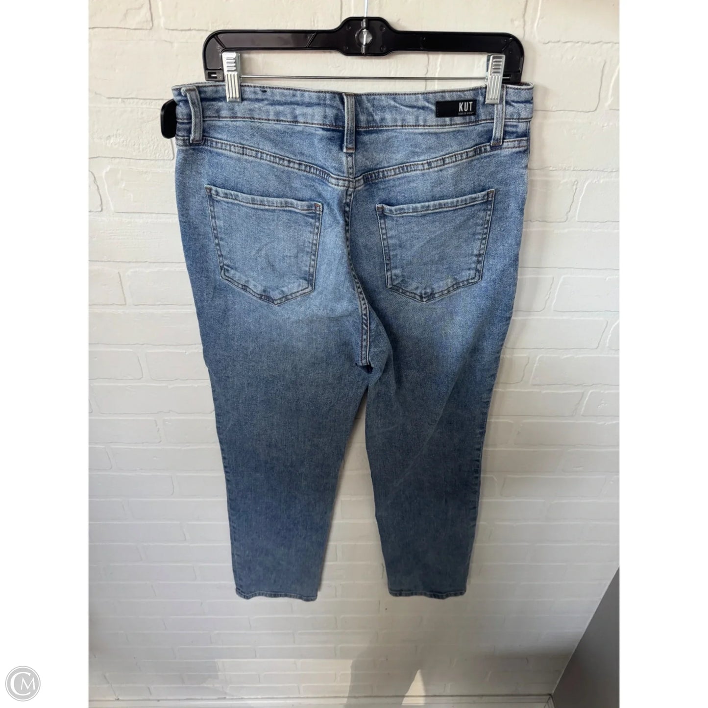 Jeans Straight By Kut In Blue Denim, Size: 10