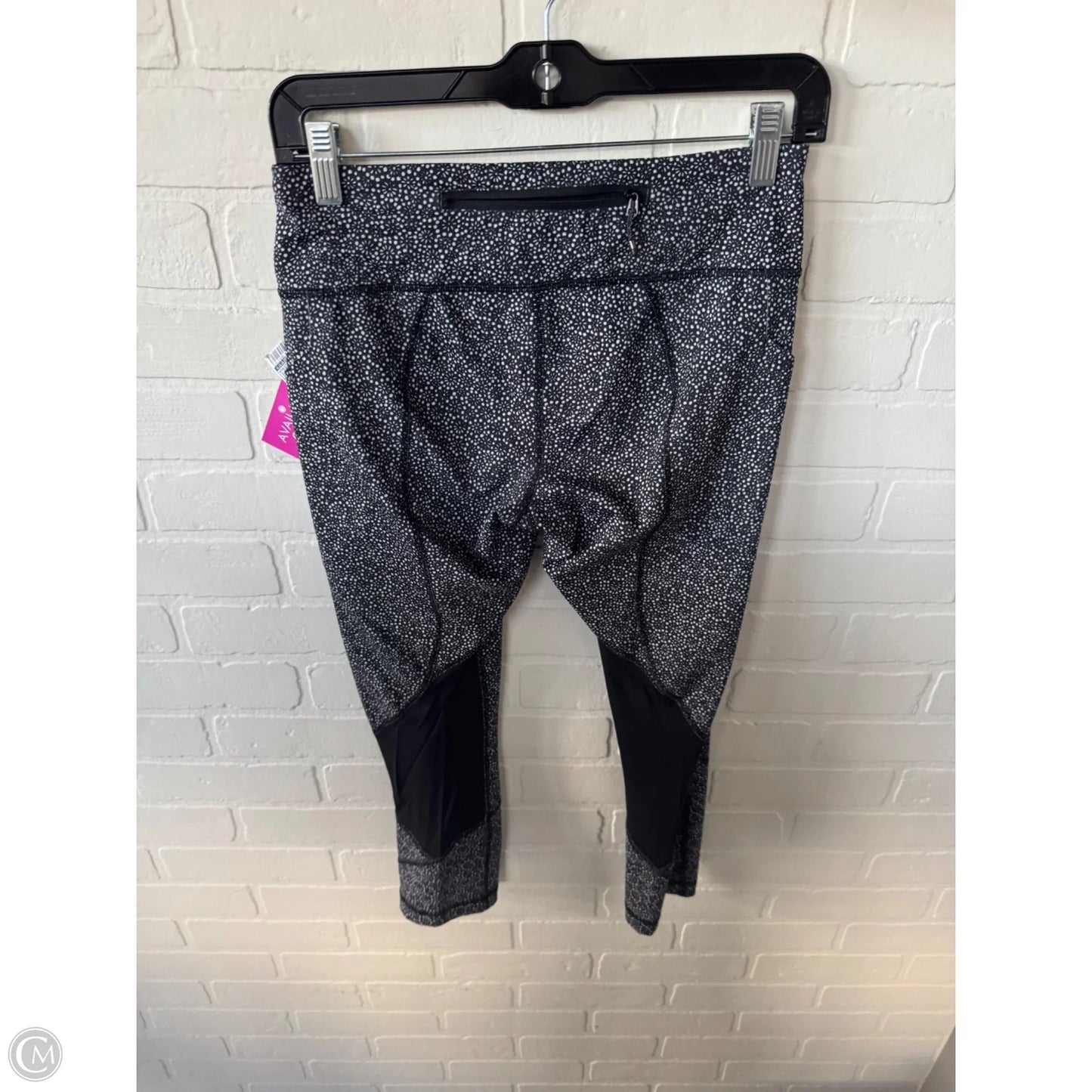 Athletic Capris By Lululemon In Black & White, Size: 6