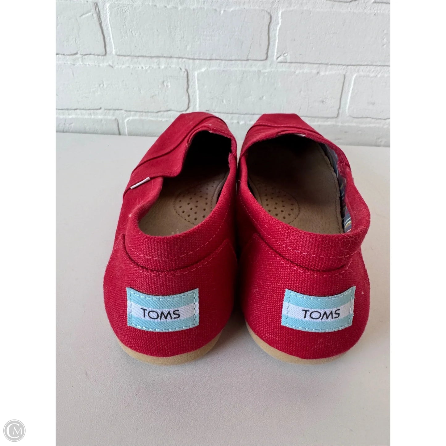 Shoes Flats By Toms In Red, Size: 9