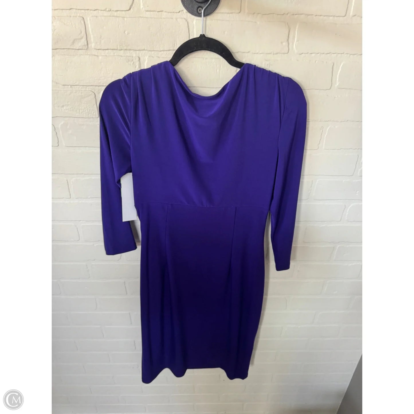 Dress Work By Lauren By Ralph Lauren In Purple, Size: S