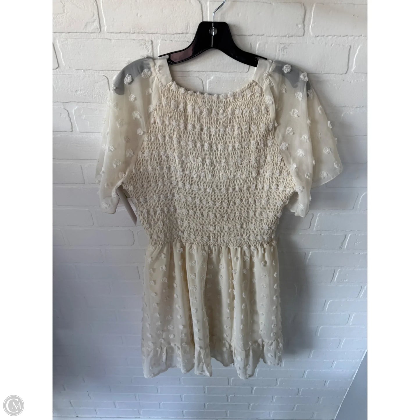 Dress Casual Short By Btfbm In Cream, Size: L