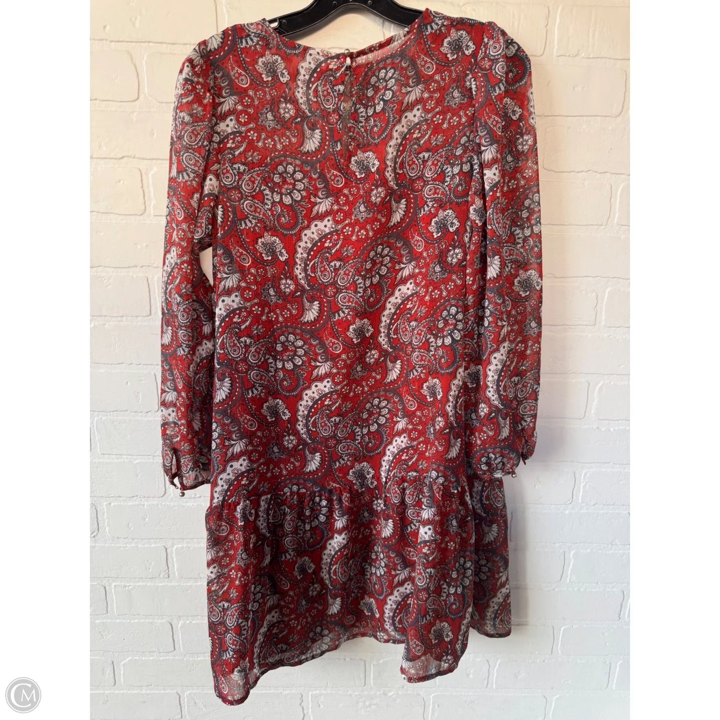 Dress Set 2pc By Loft In Red & Silver, Size: Xs