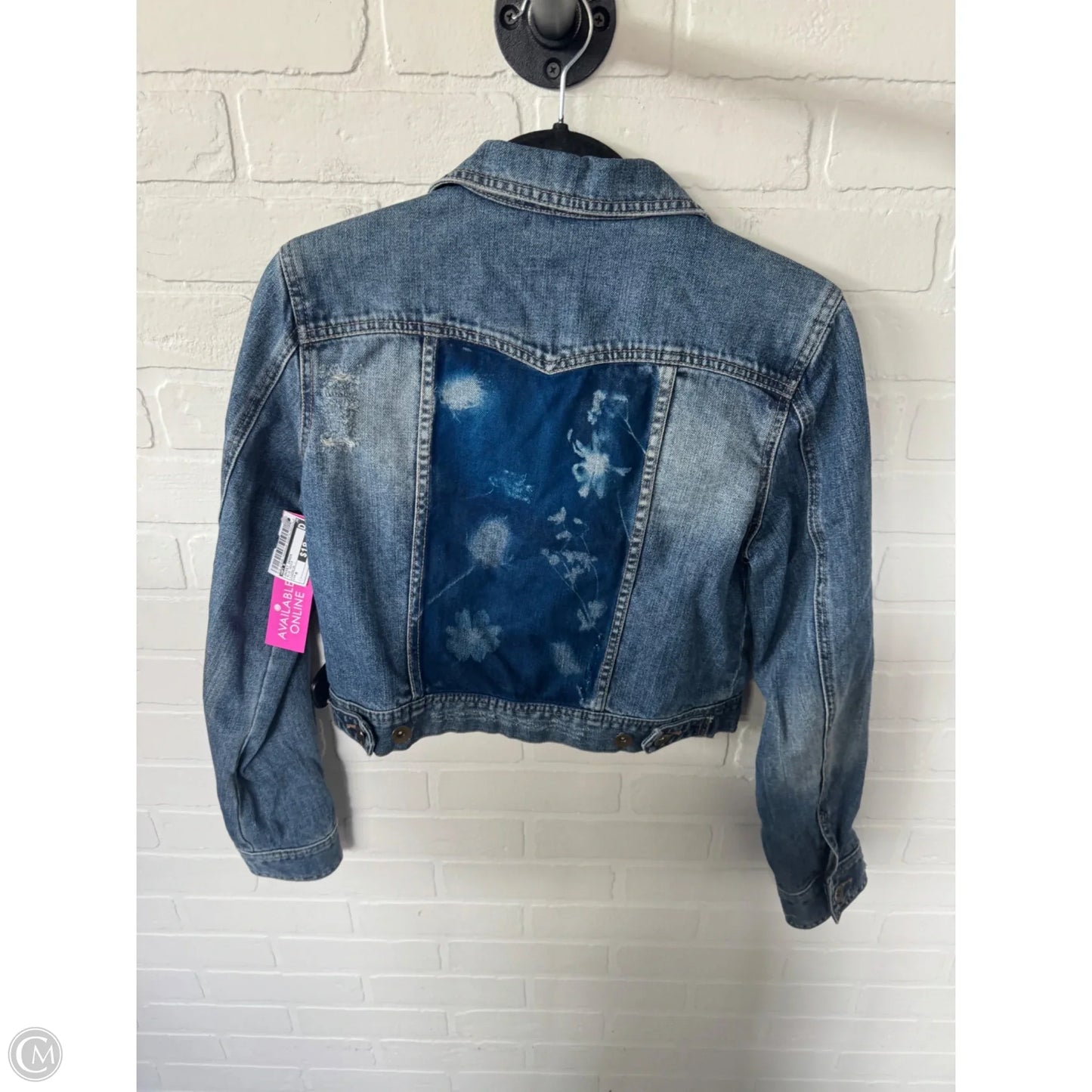Jacket Denim By Apt 9 In Blue Denim, Size: M