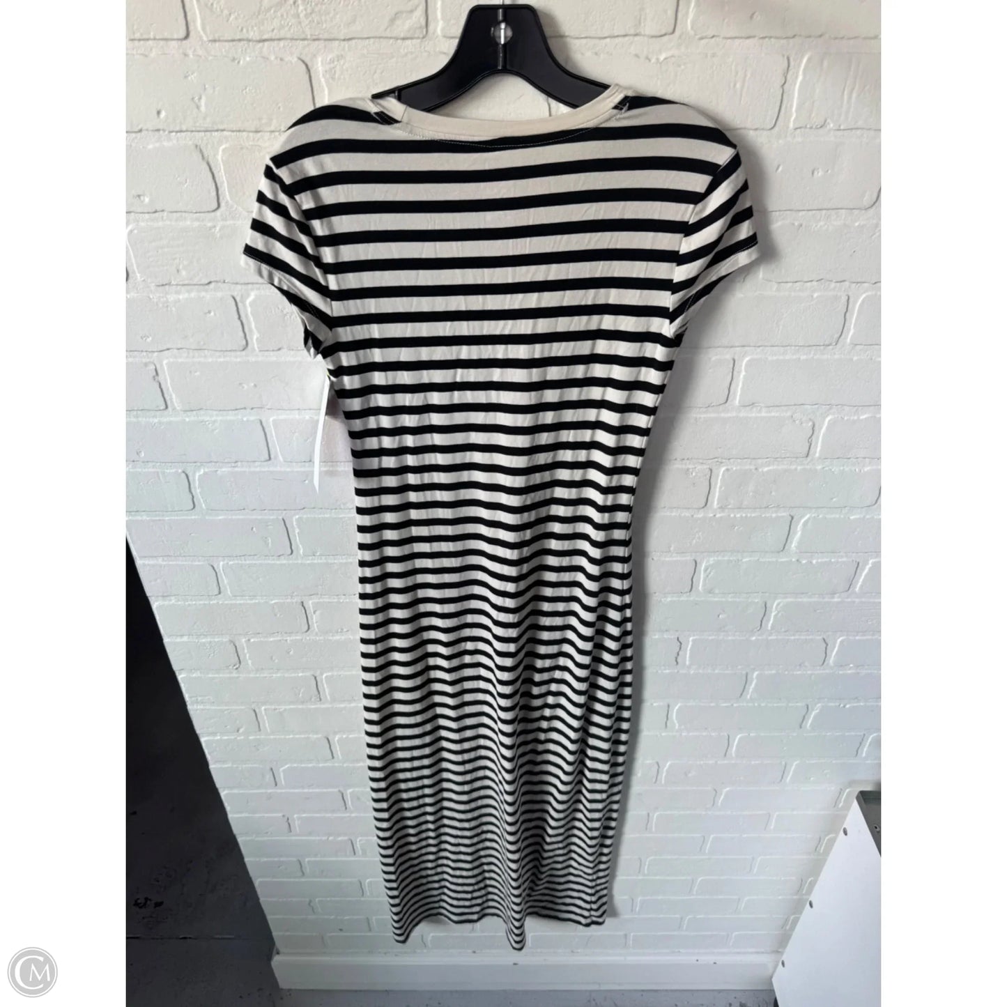 Dress Casual Maxi By A New Day In Black & Cream, Size: Xs