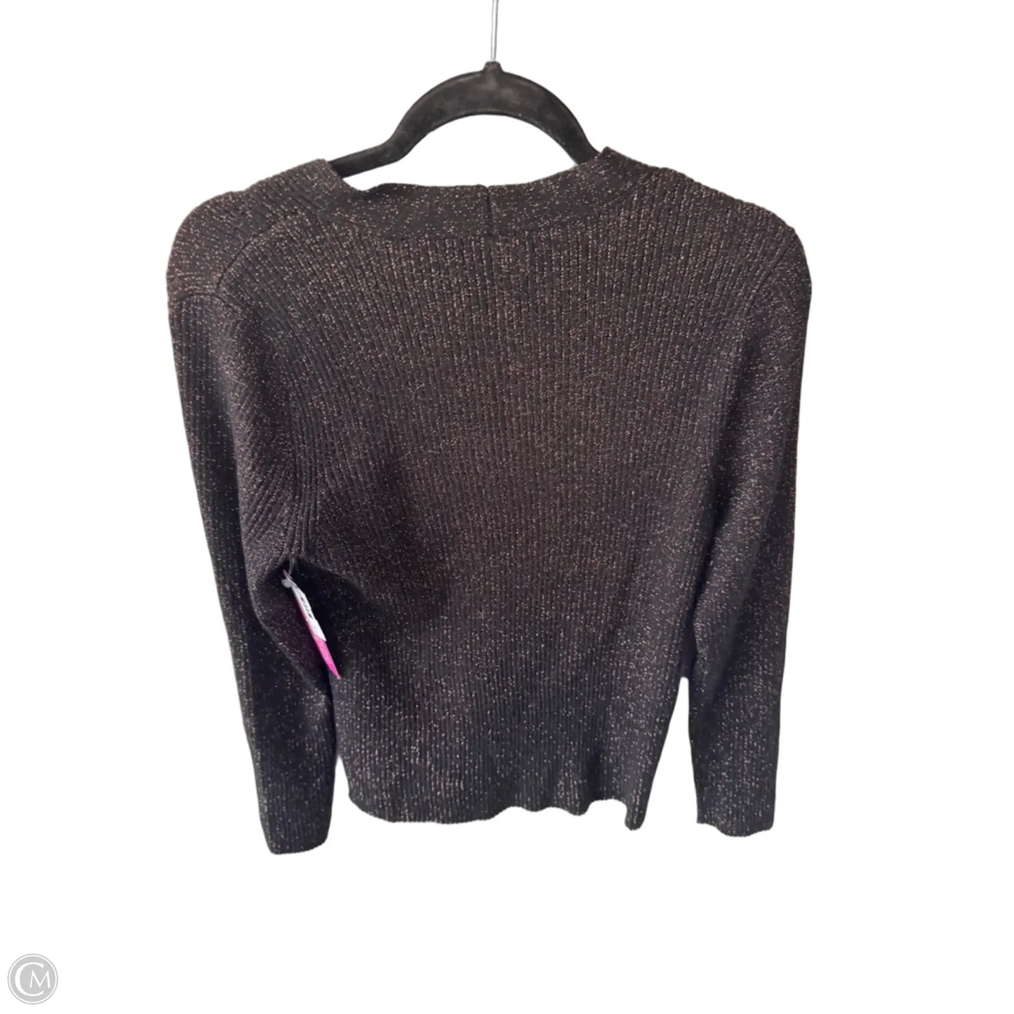 Sweater By Nine West In Black & Gold, Size: Xl