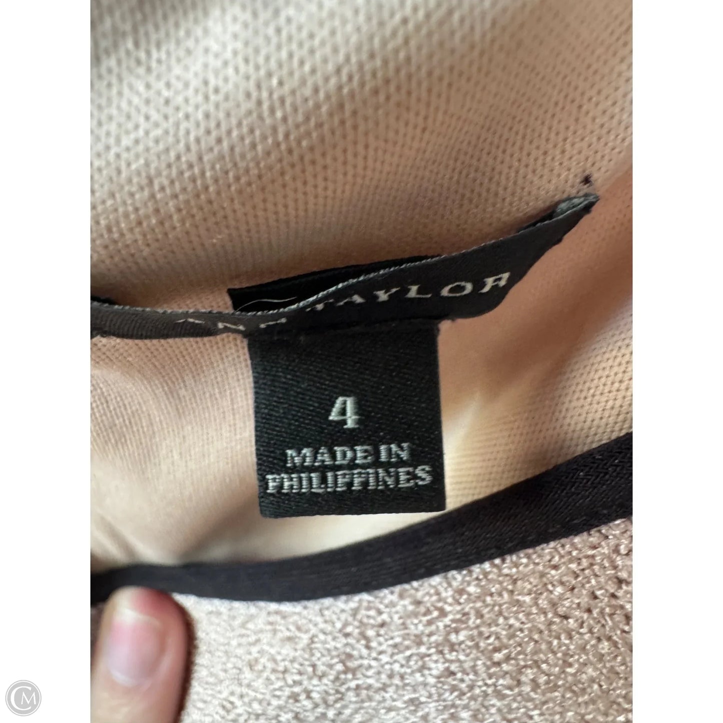 Dress Work By Ann Taylor In Black & Tan, Size: S
