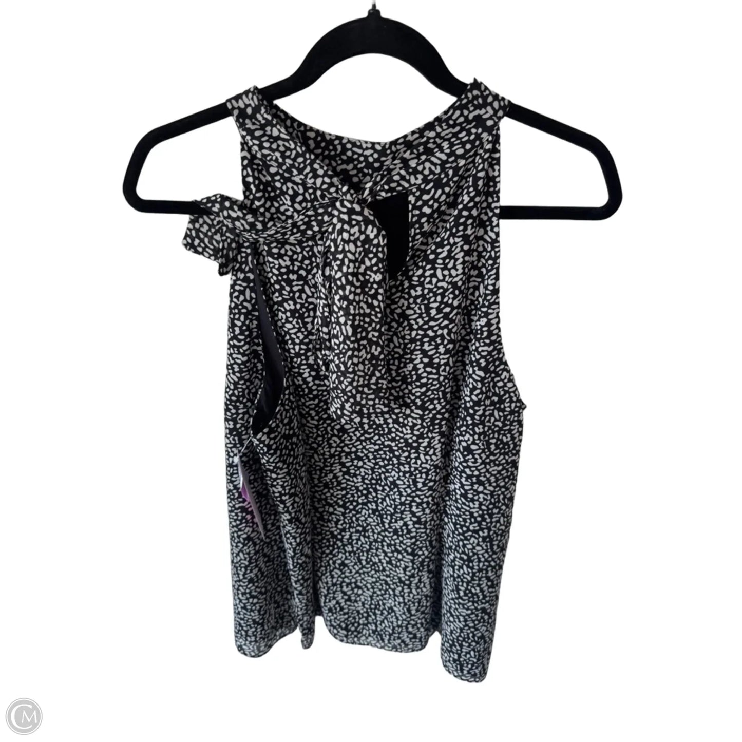 Top Sleeveless By Talbots In Black & White, Size: Xl