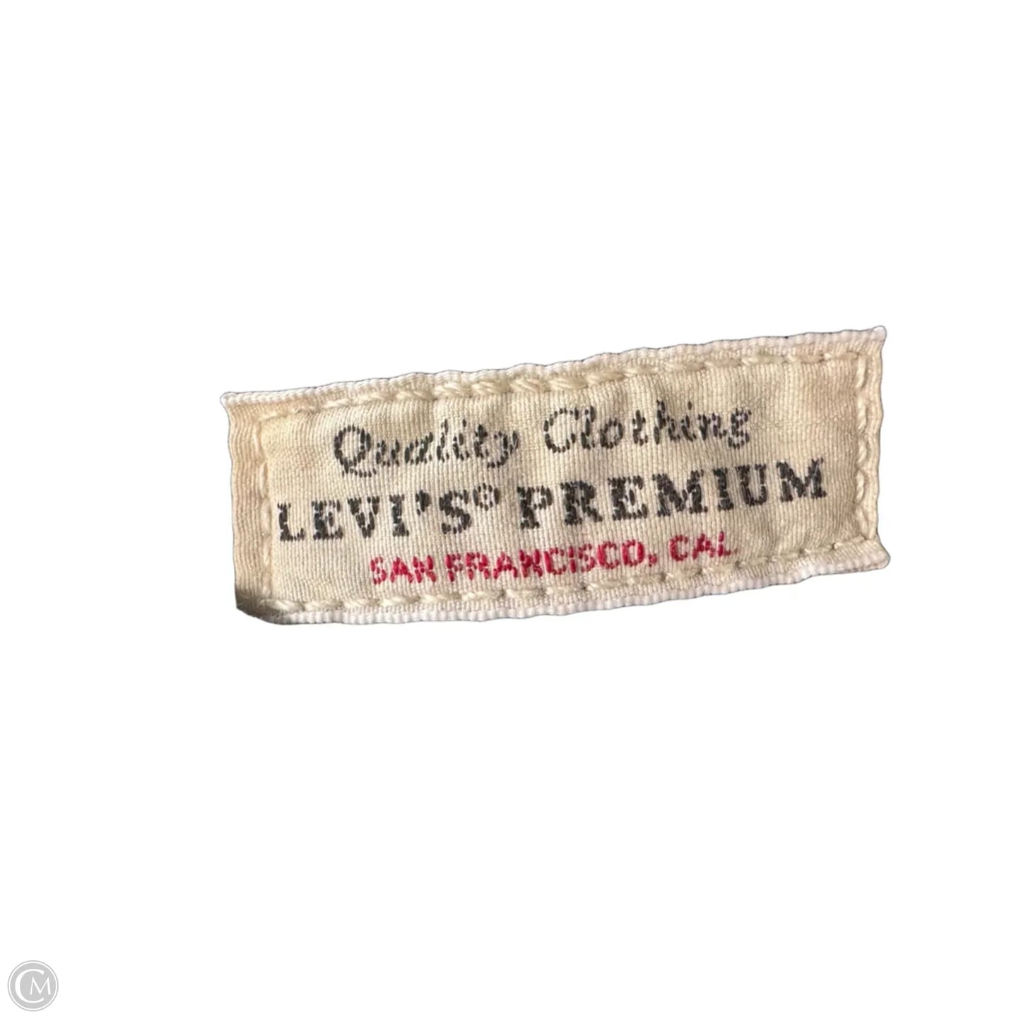 Jeans Straight By Levis In Blue Denim, Size: 4