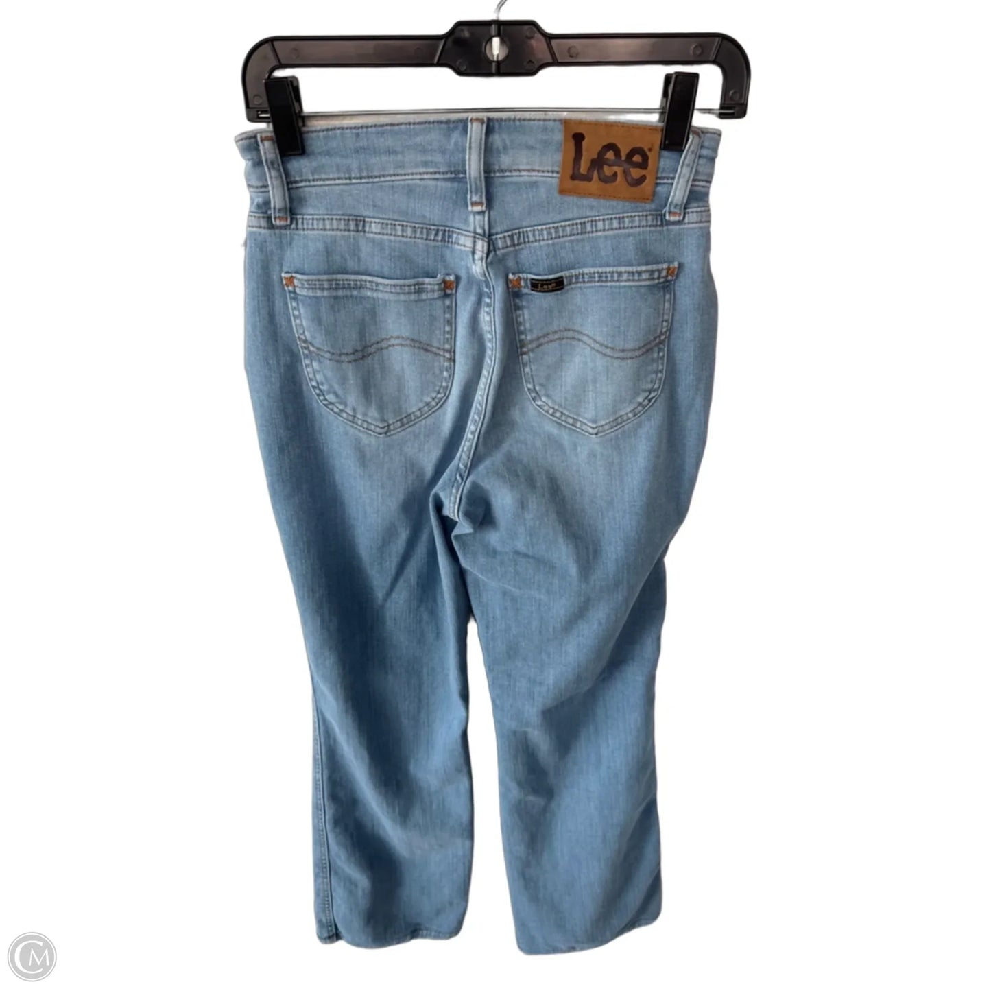Jeans Straight By Lee In Blue Denim, Size: 4