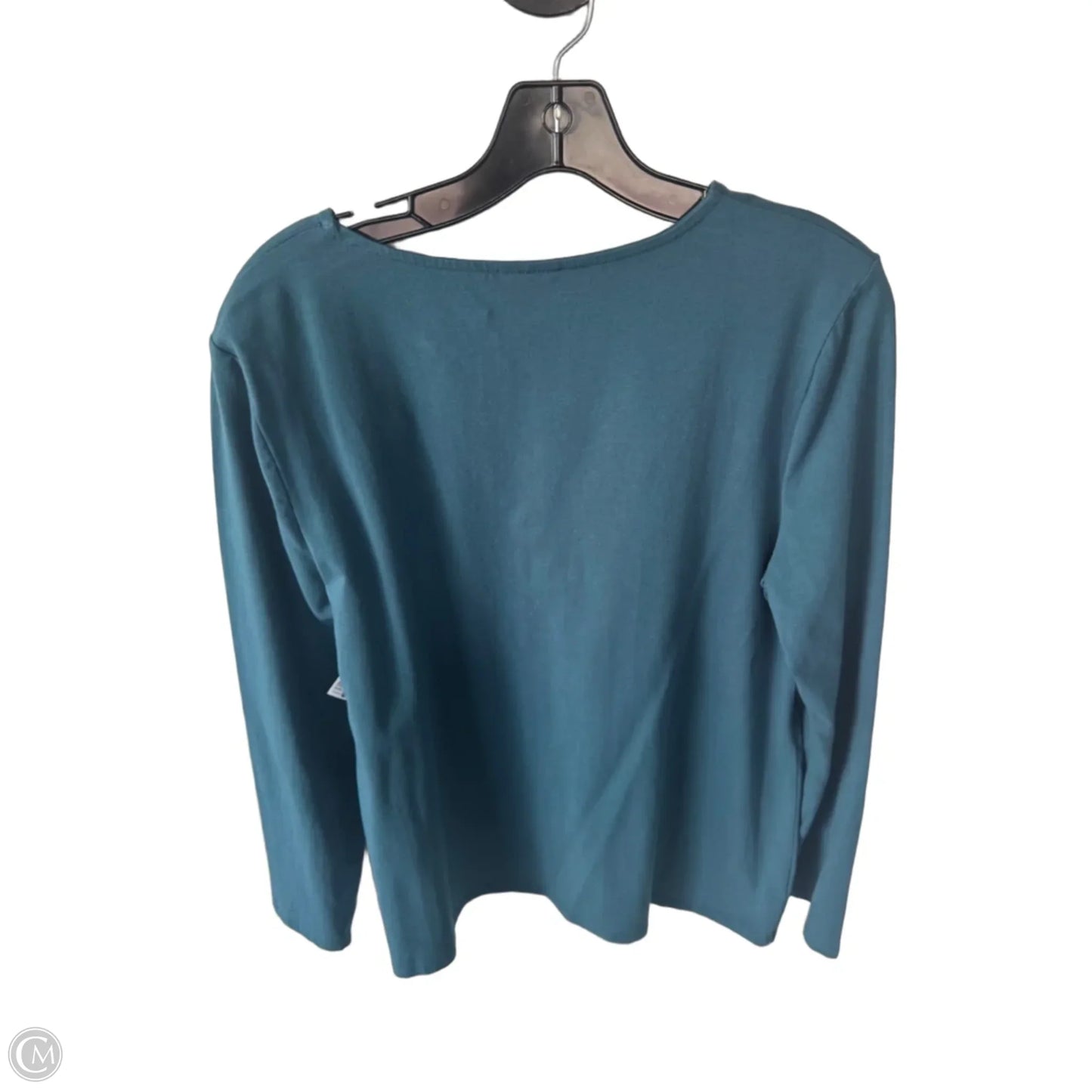 Top Long Sleeve By Chicos In Teal, Size: M