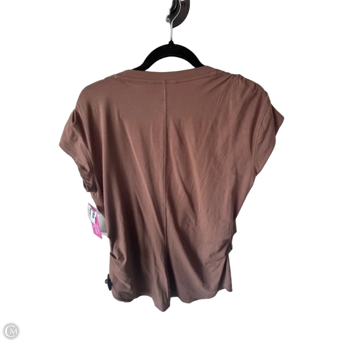Athletic Top Short Sleeve By Athleta In Brown, Size: L