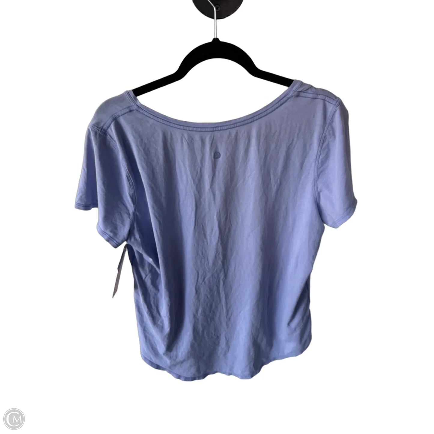 Athletic Top Short Sleeve By Lululemon In Purple, Size: L
