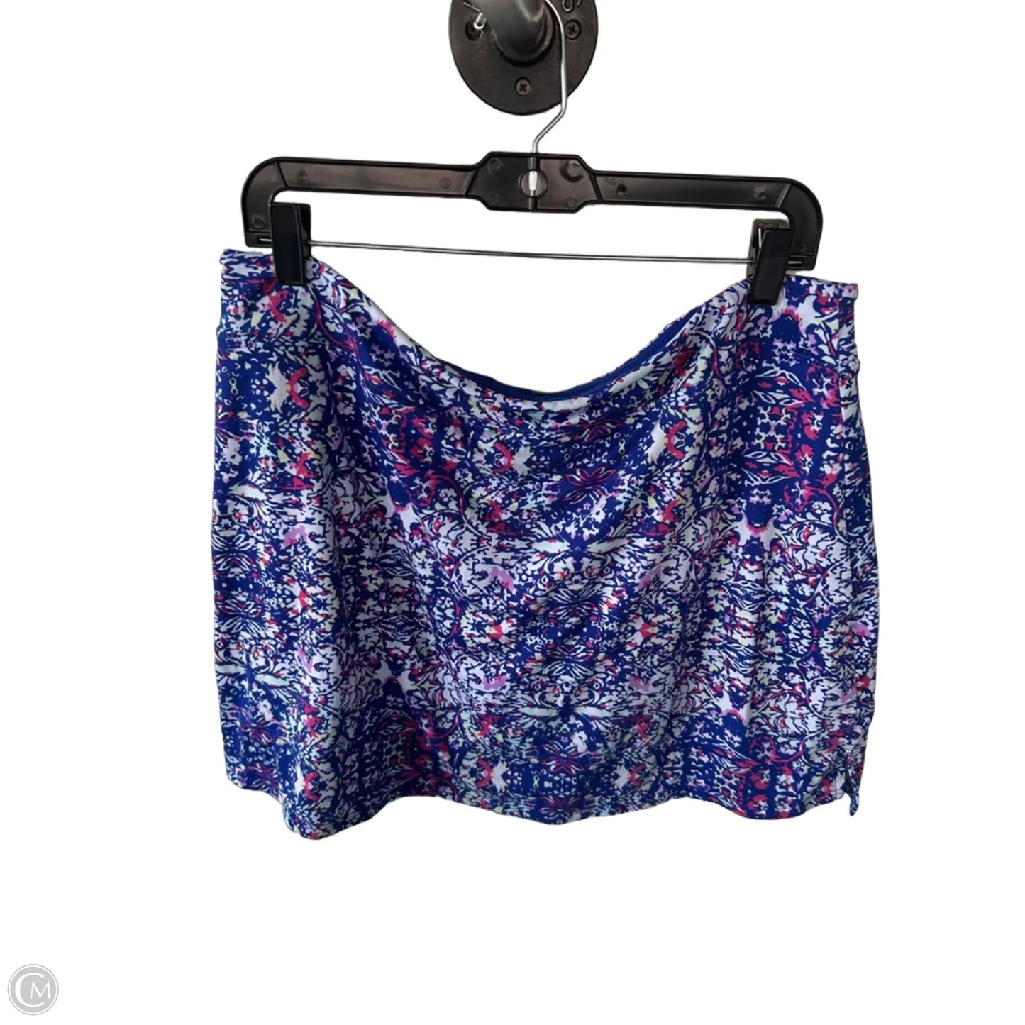 Athletic Skort By Tranquility In Blue & White, Size: 20