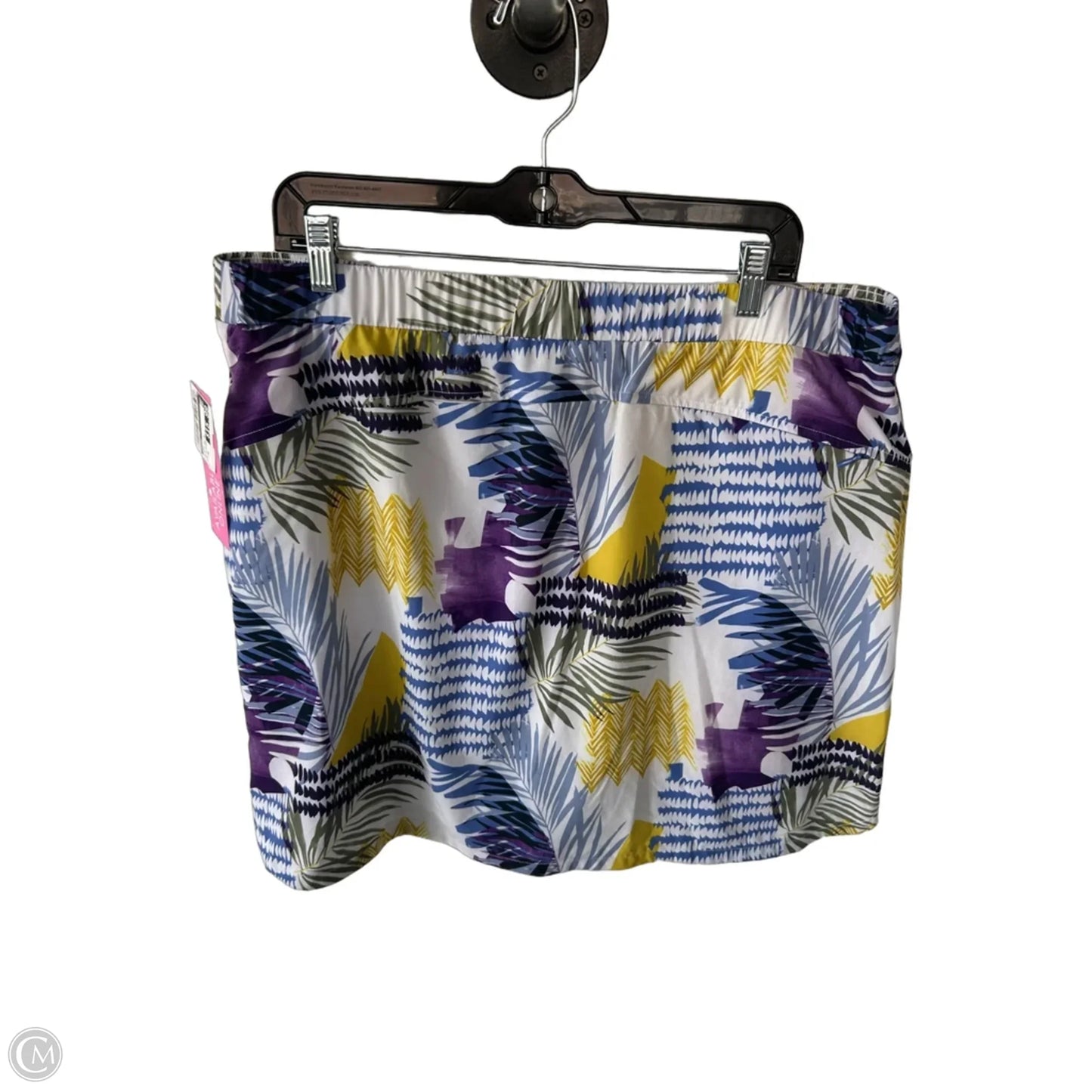 Skort By Chicos In Blue & Yellow, Size: 16