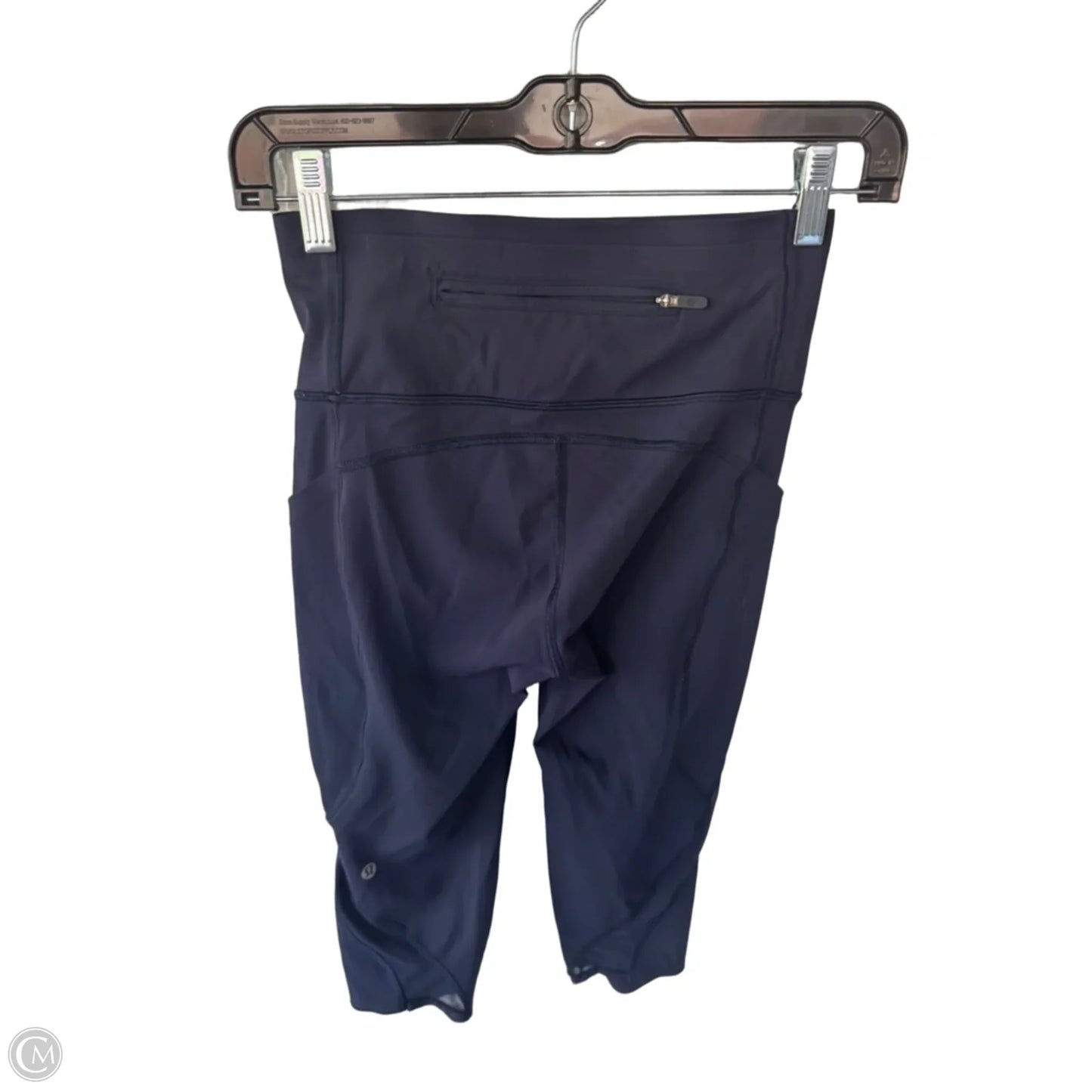 Athletic Capris By Lululemon In Blue, Size: 4