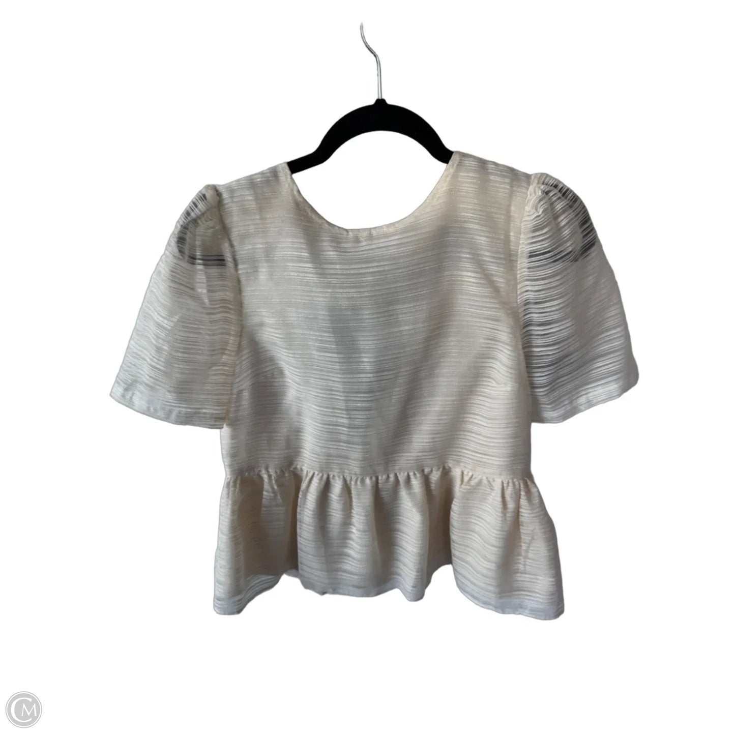 Top Short Sleeve By Sunday In Brooklyn In Black & Cream, Size: S