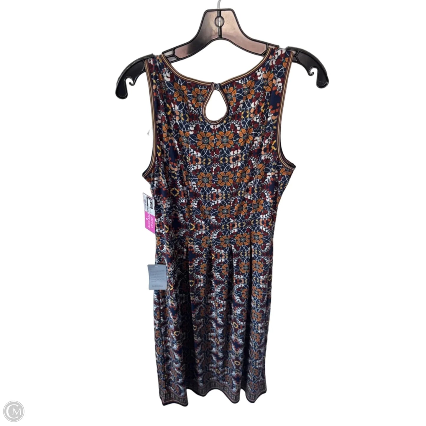 Dress Casual Midi By Max Studio In Blue & Orange, Size: L