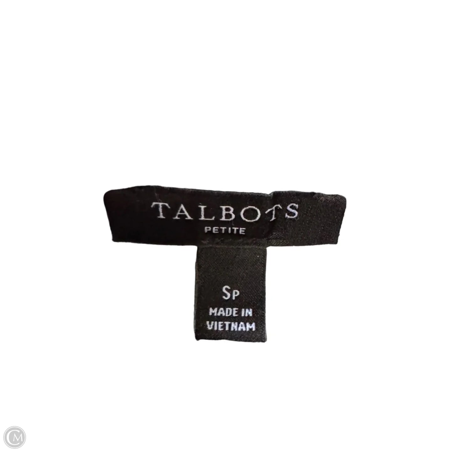 Top Long Sleeve By Talbots In Blue & White, Size: Sp