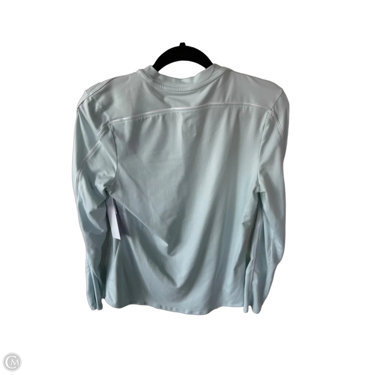 Athletic Top Long Sleeve Collar By Nike Apparel In Blue, Size: S