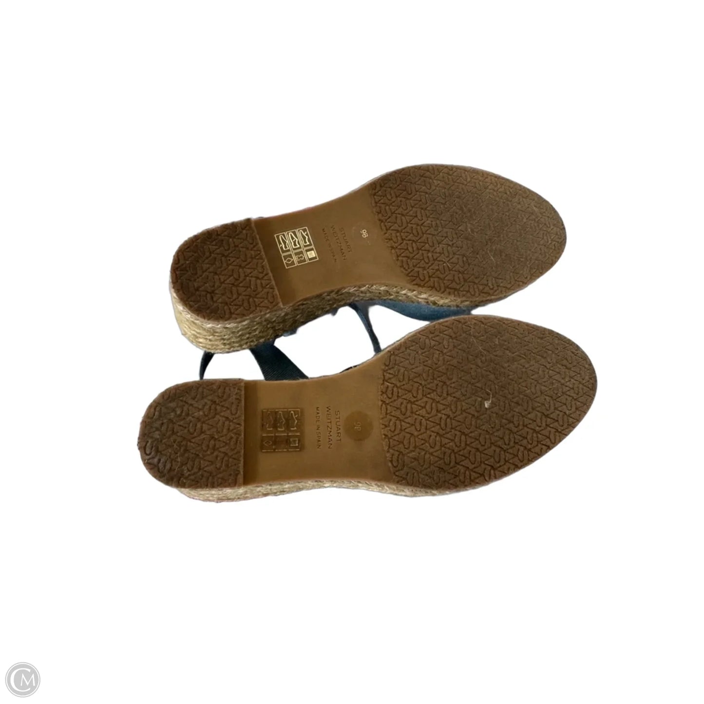 Sandals Designer By Stuart Weitzman In Blue, Size: 9