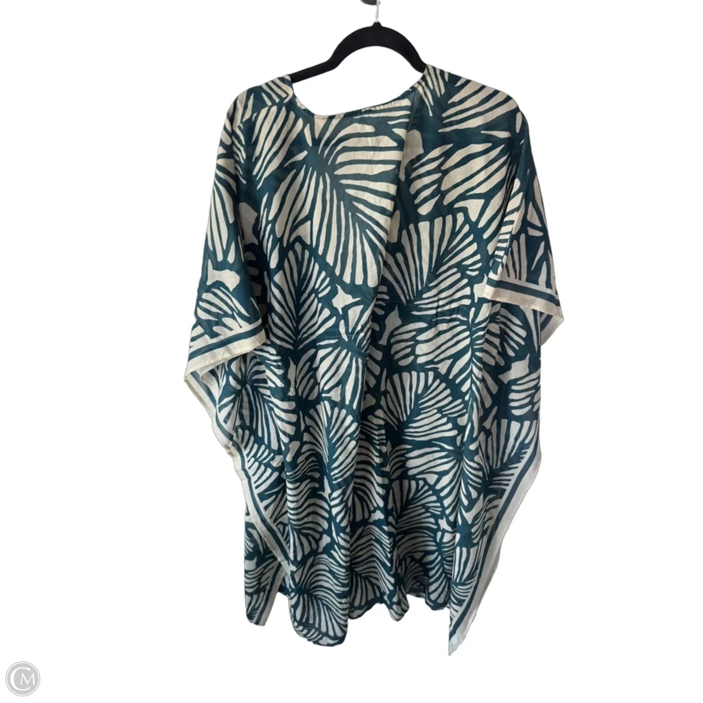 Swimwear Cover-up By Banana Republic In Cream & Green, Size: M