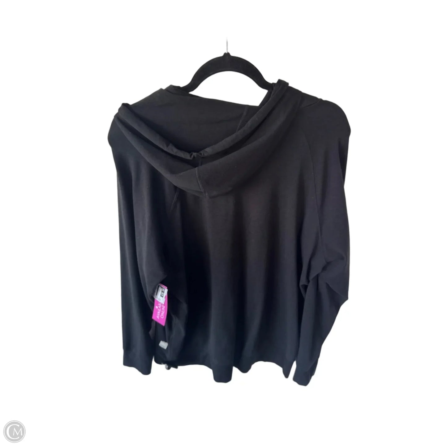 Athletic Top Long Sleeve Hoodie By Vuori In Black, Size: M