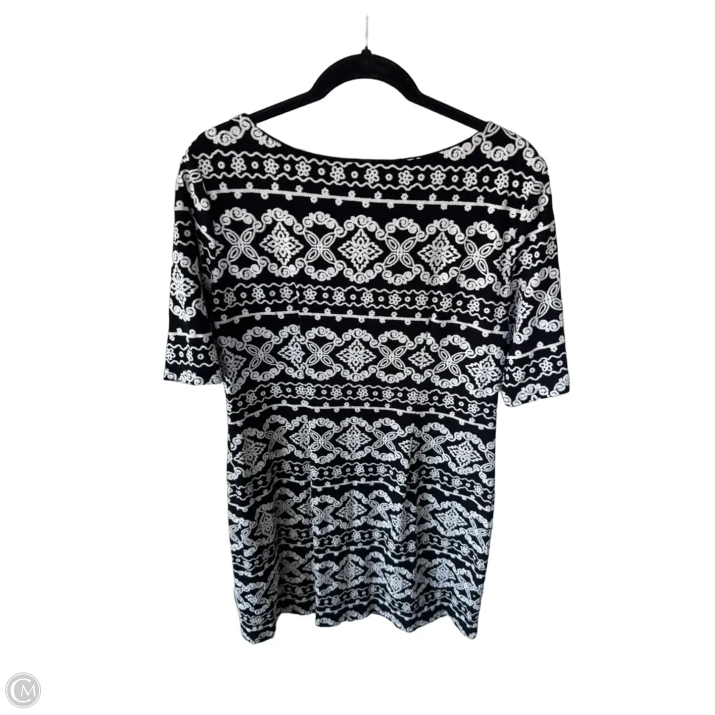 Dress Casual Short By R And K Originals In Black & White, Size: L