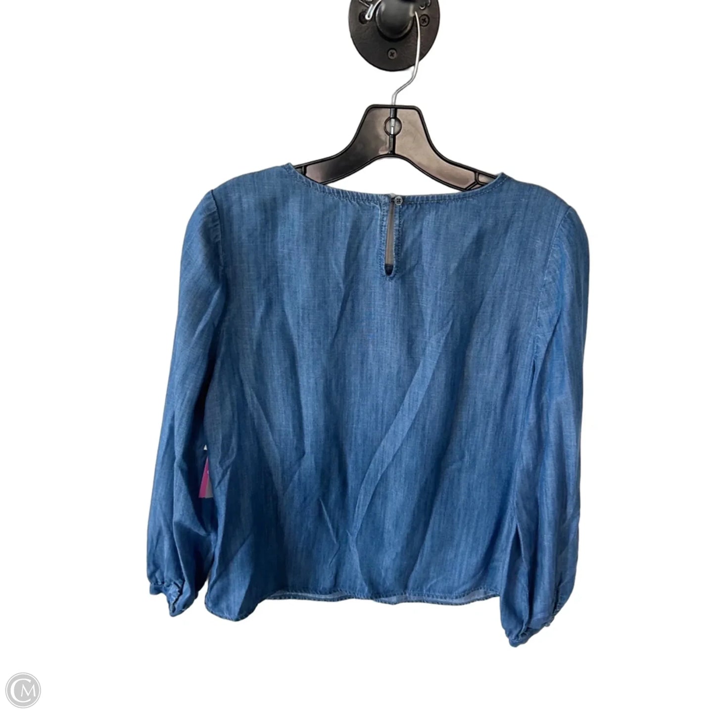 Top Long Sleeve By Talbots In Blue, Size: Mp