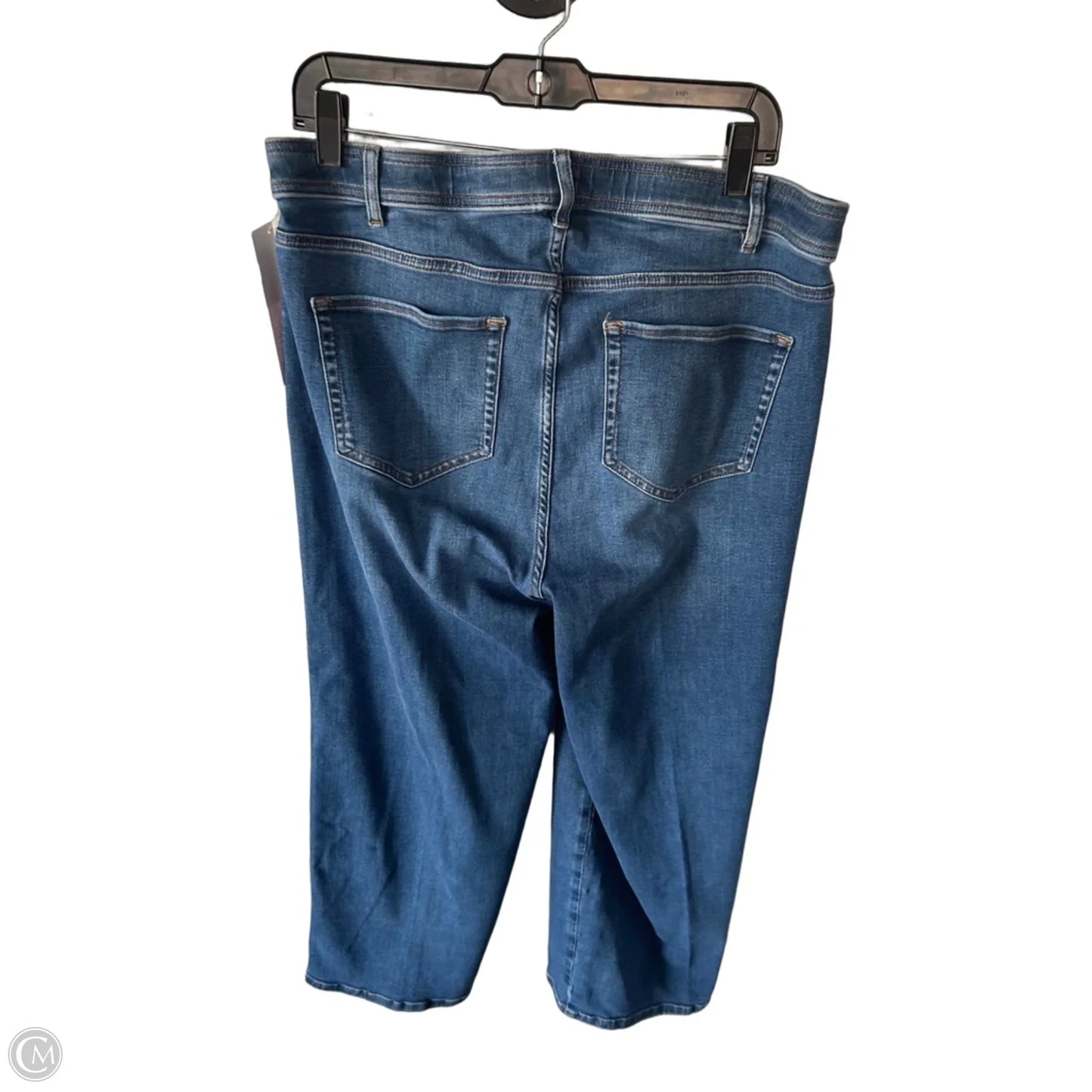 Jeans Wide Leg By J. Jill In Blue Denim, Size: 16