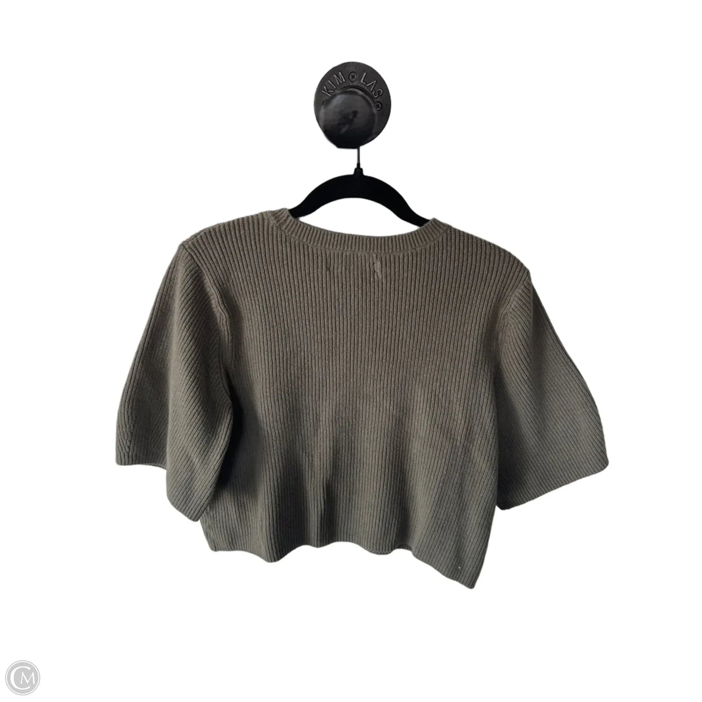Sweater Short Sleeve By Loft In Green, Size: S