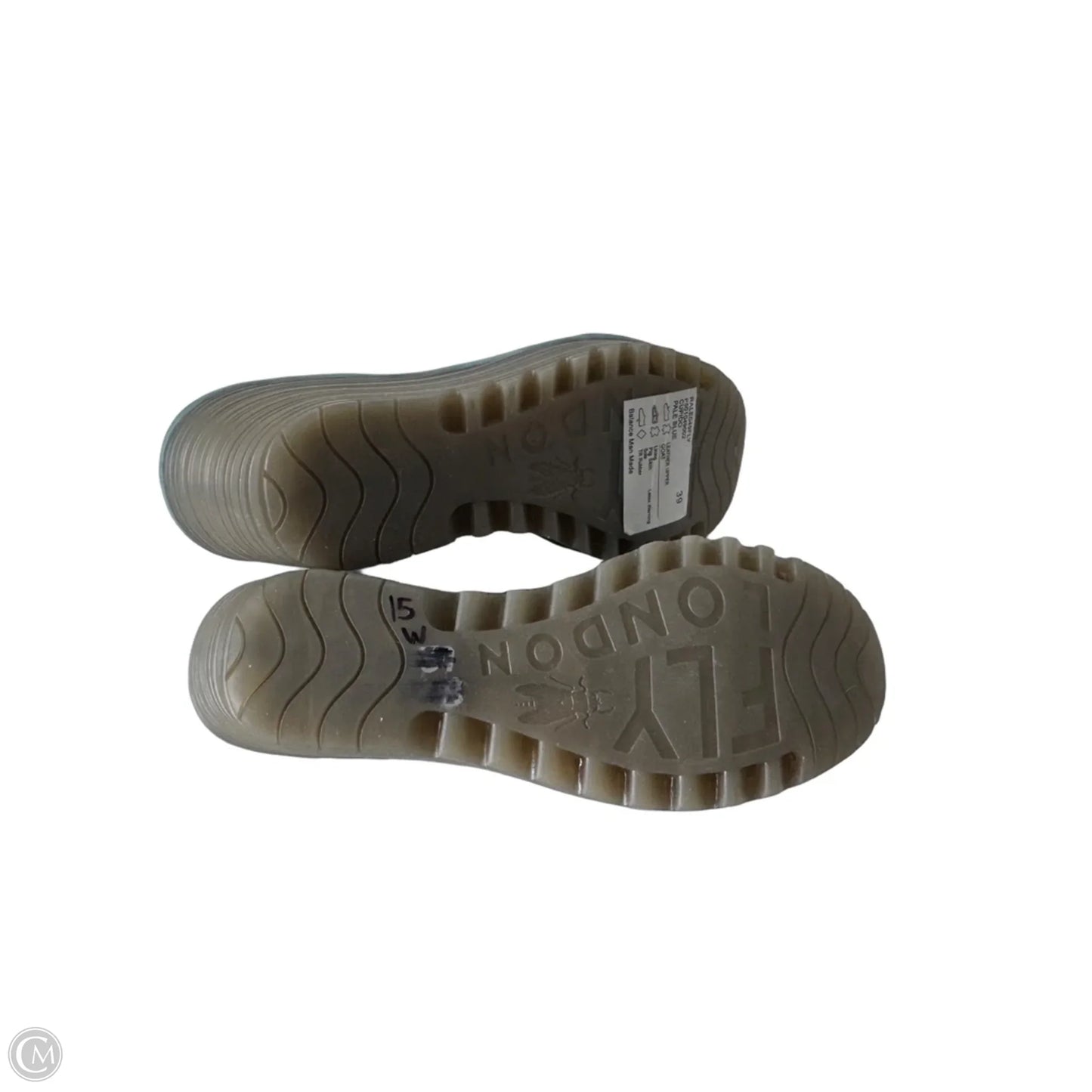 Sandals Heels Wedge By Fly London In Blue, Size: 8.5