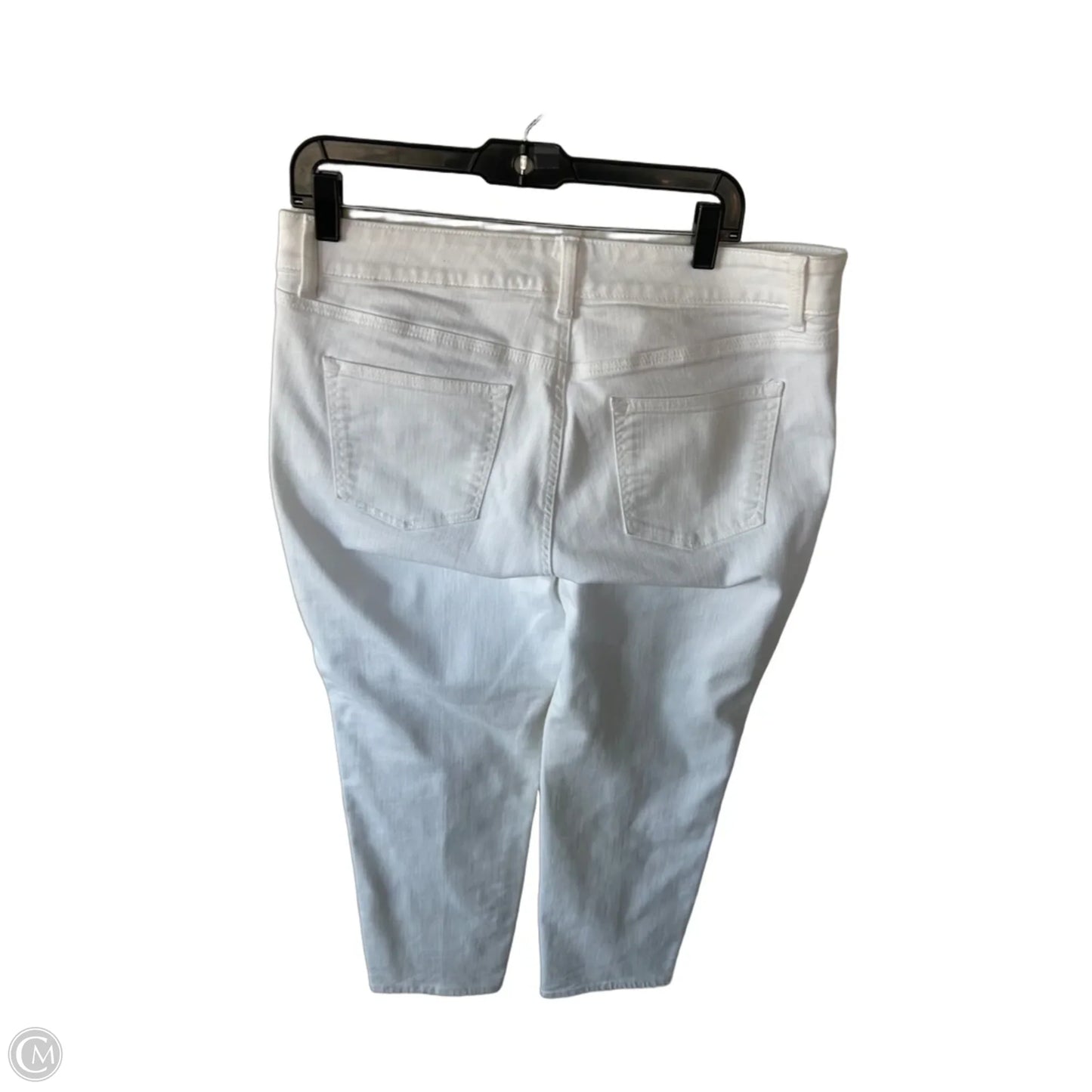 Jeans Boyfriend By Talbots In White Denim, Size: 12p