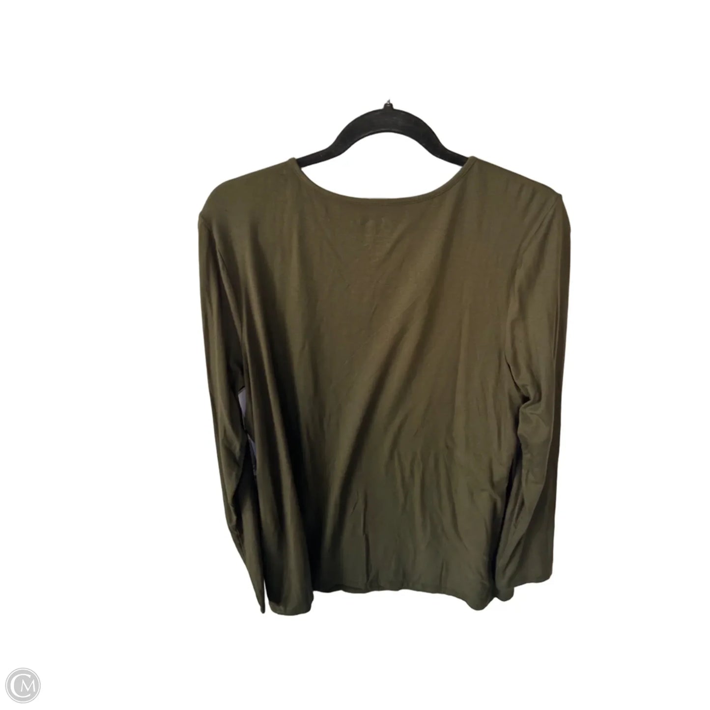 Top Long Sleeve Basic By Chicos In Green, Size: L
