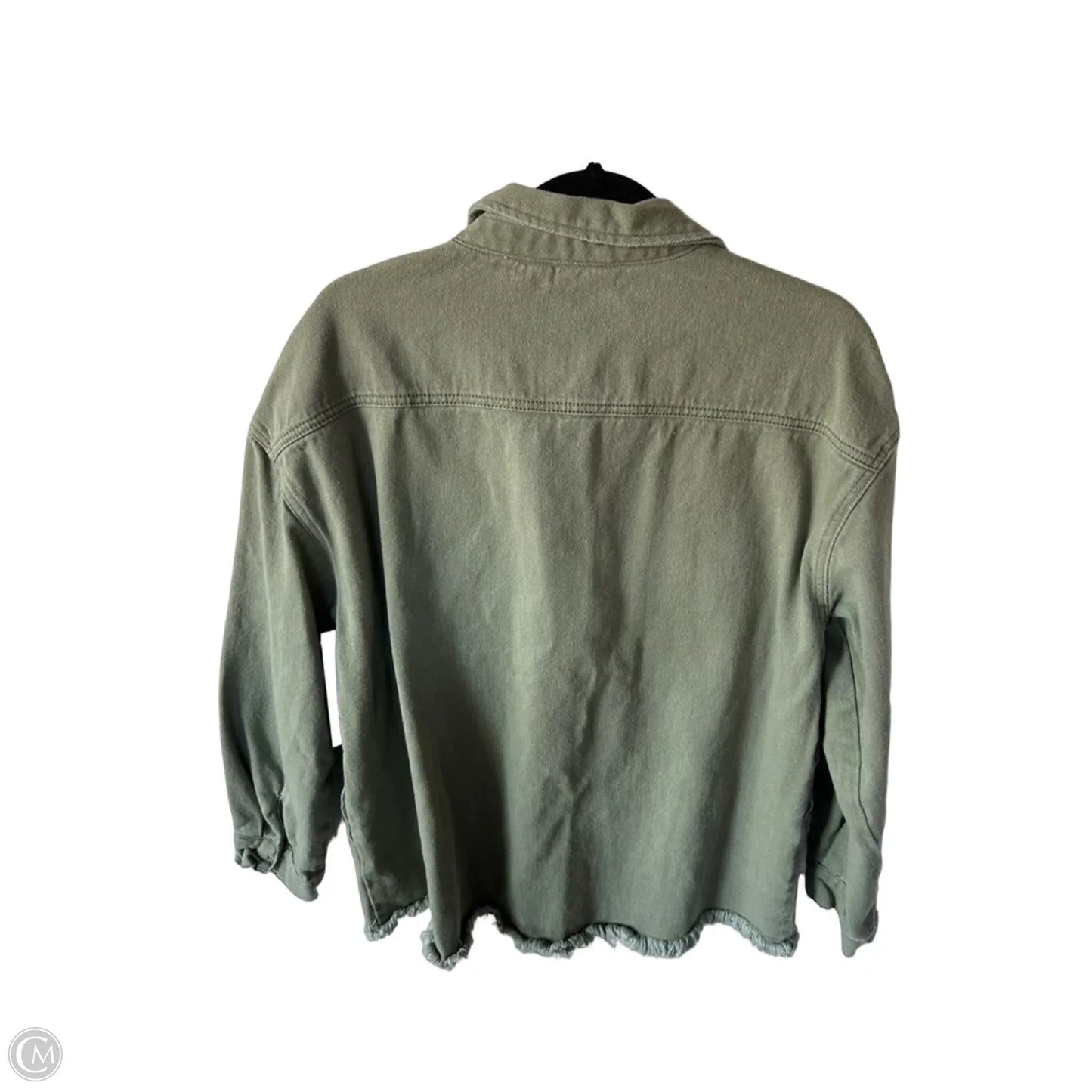 Jacket Shirt By Dokotoo In Green Denim, Size: Xl