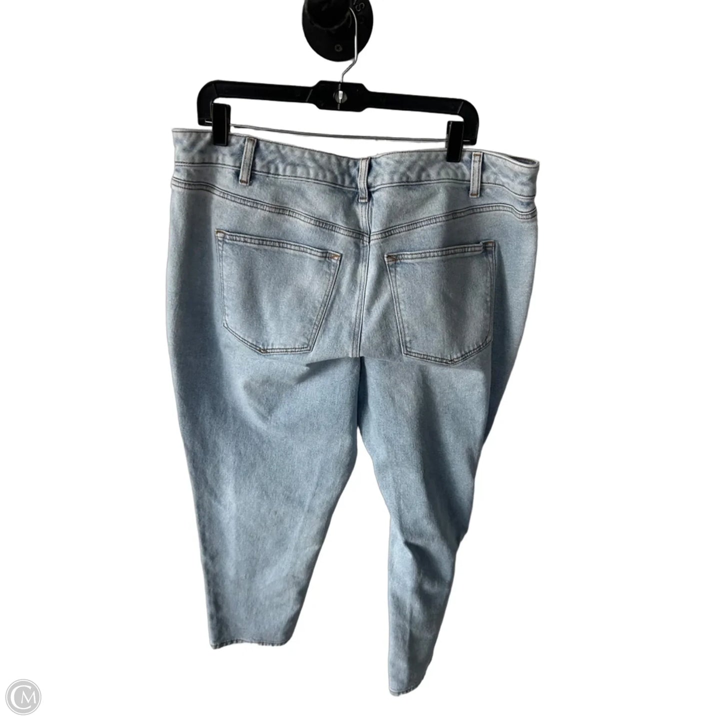 Jeans Straight By Talbots In Blue Denim, Size: 18