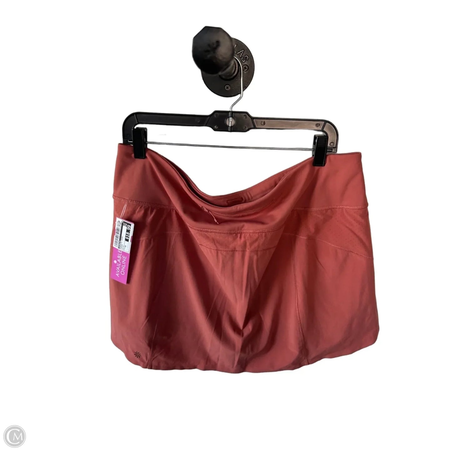 Athletic Skort By Athleta In Orange, Size: 16