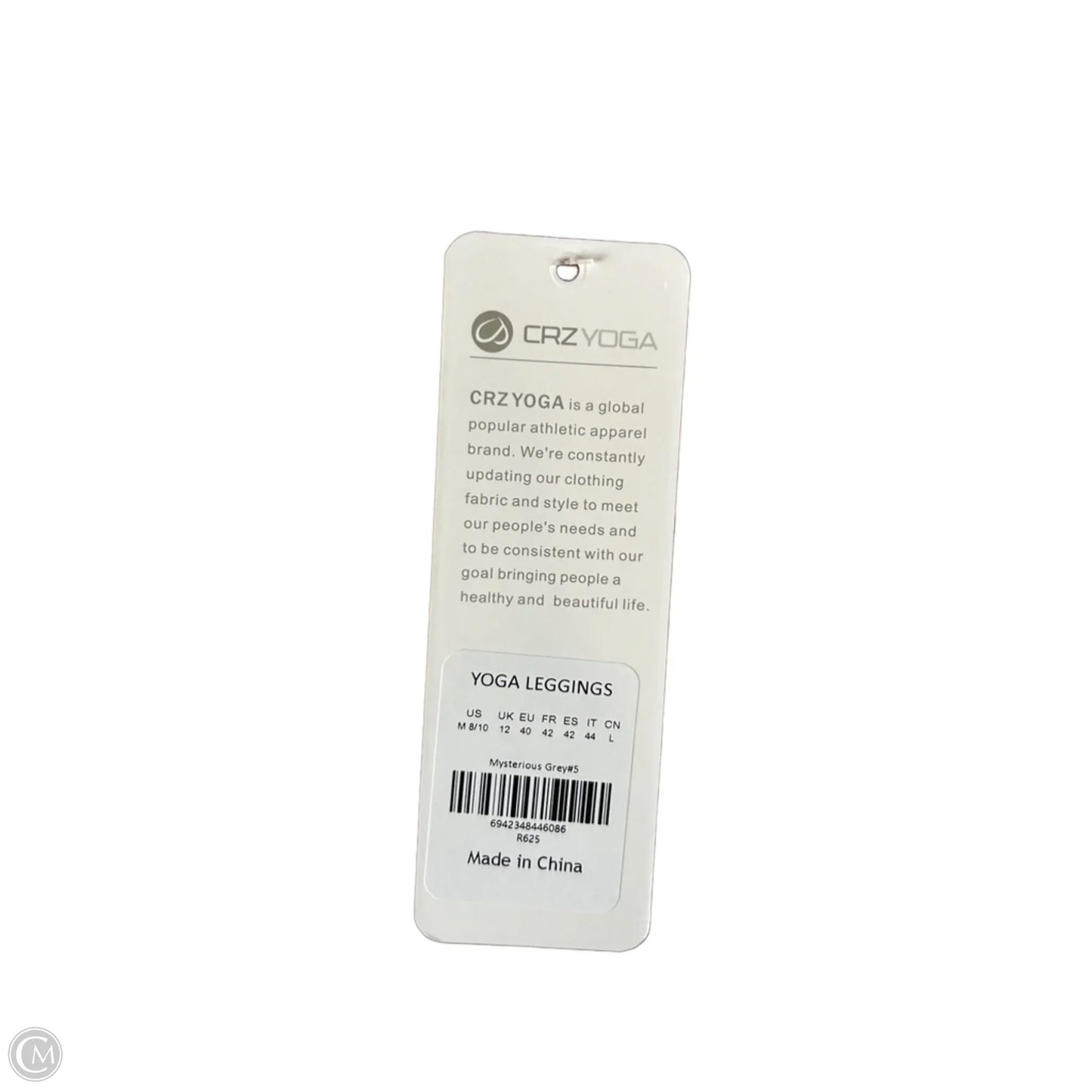 Athletic Leggings By Crz Yoga In Grey, Size: 8