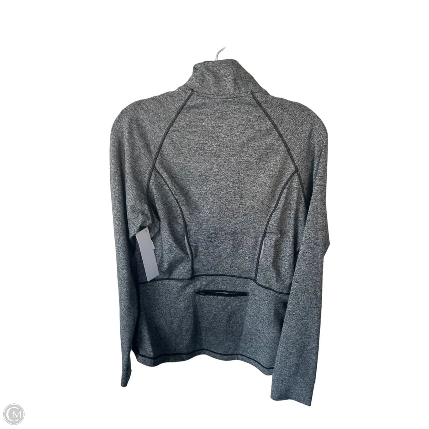 Athletic Sweatshirt Collar By Victorias Secret In Grey, Size: L