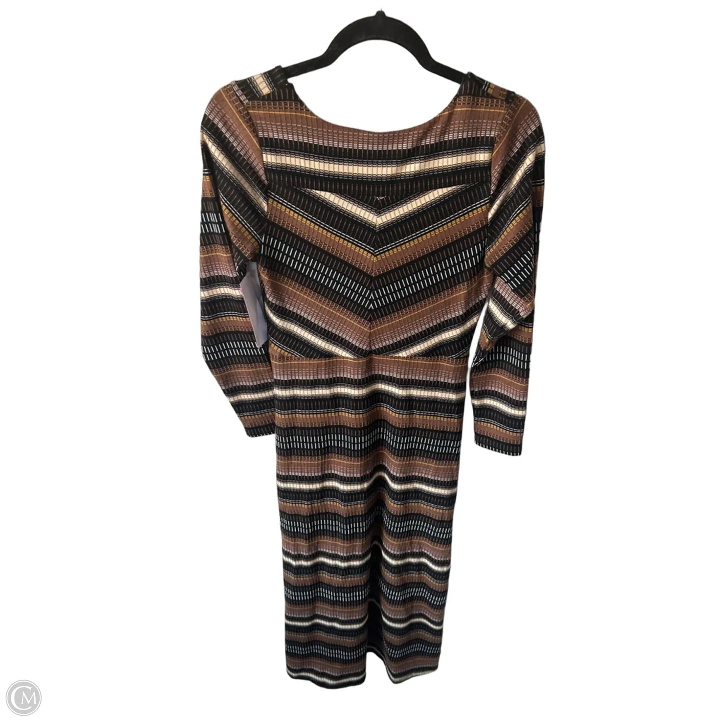 Dress Casual Midi By Maeve In Black & Brown, Size: S