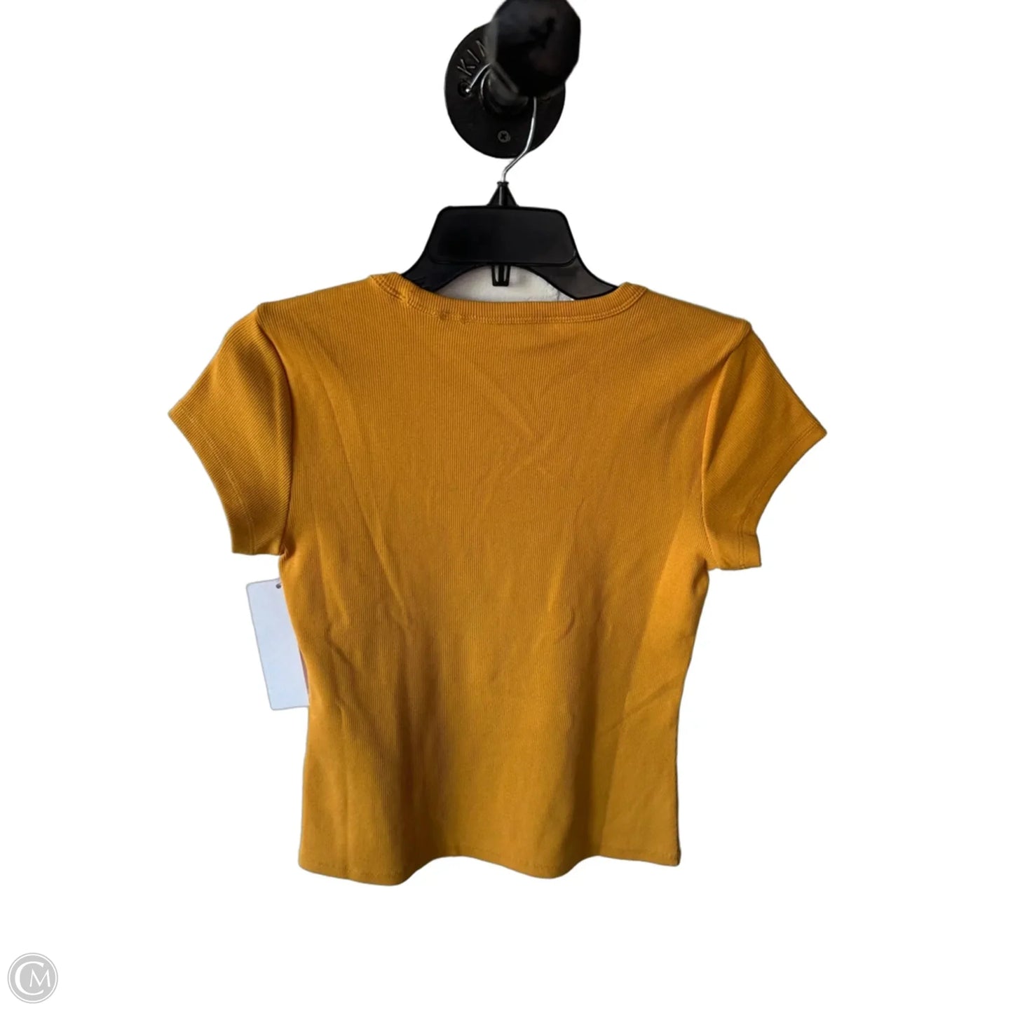 Top Short Sleeve By White House Black Market In Yellow, Size: S