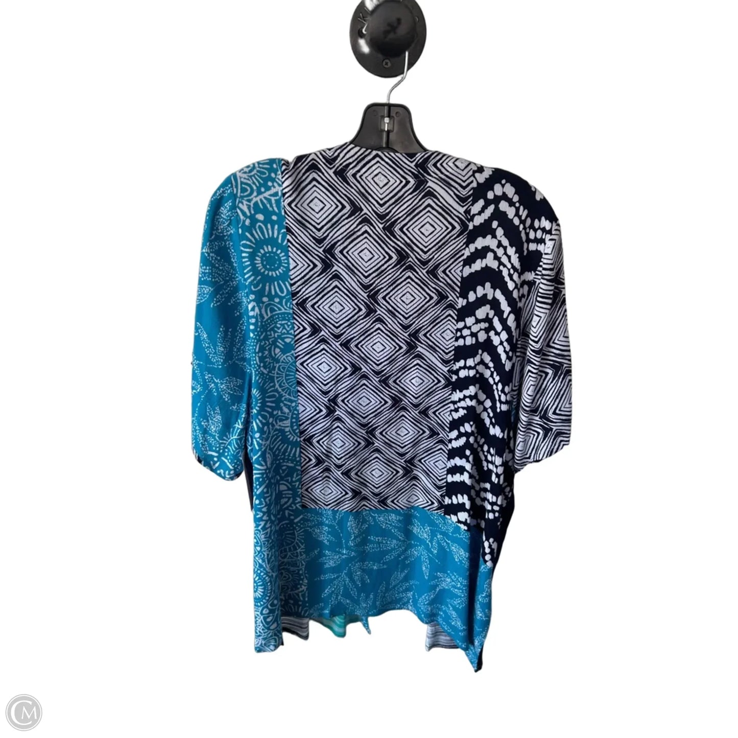 Kimono By Chicos In Blue & White, Size: S