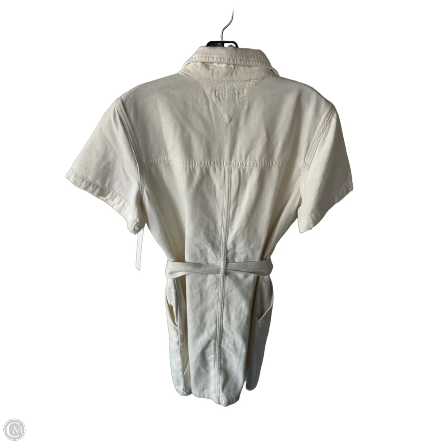 Dress Casual Short By Tommy Hilfiger In Cream Denim, Size: L