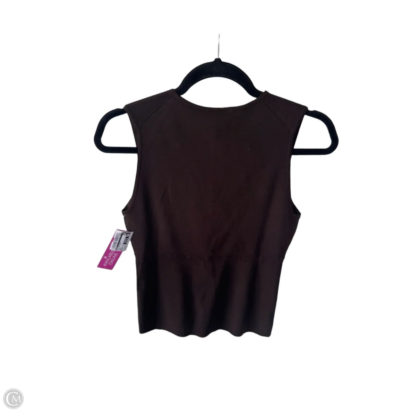 Top Sleeveless By Loft In Brown, Size: S