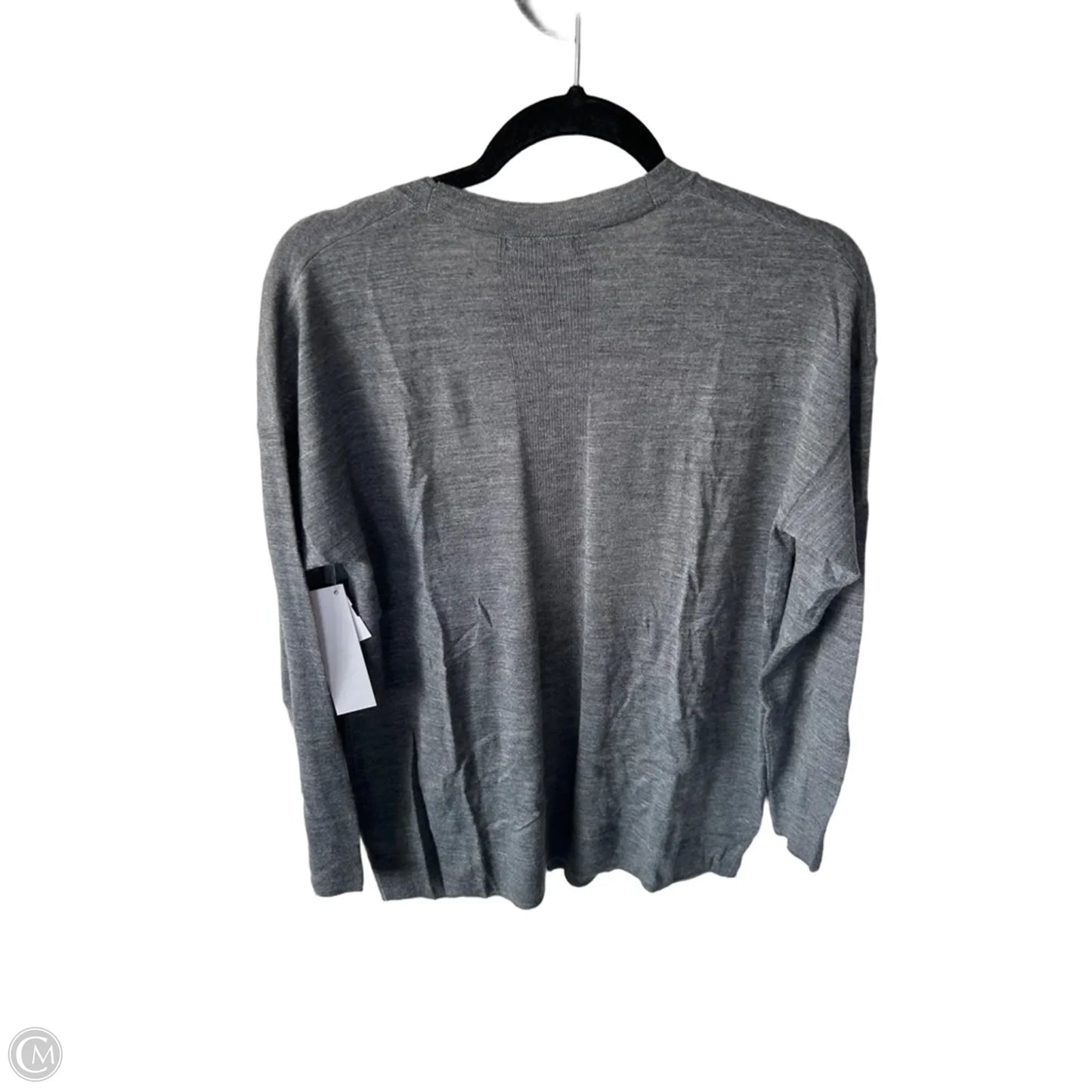 Sweater Cardigan By Halogen In Grey, Size: S