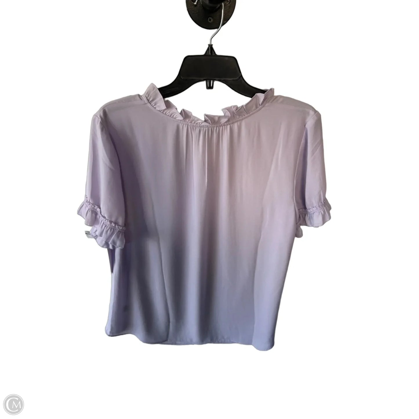 Top Short Sleeve By Talbots In Purple, Size: L
