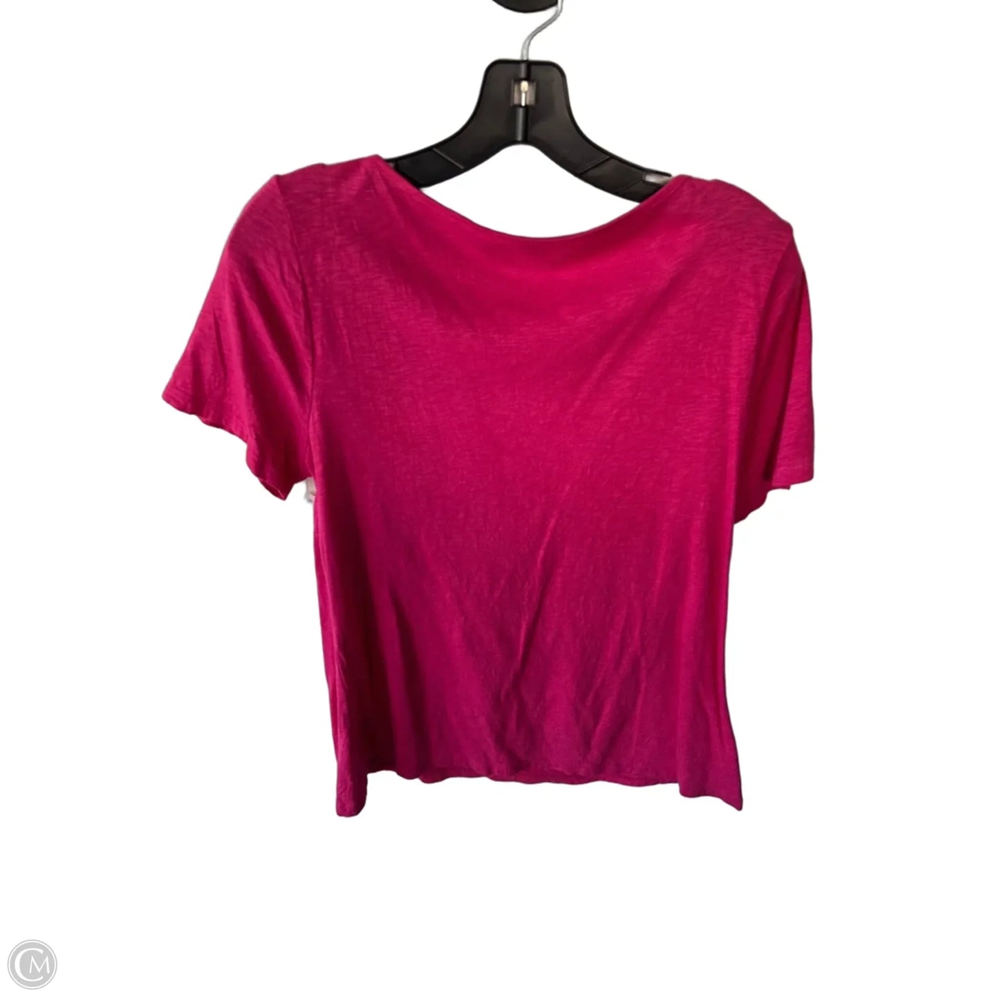 Top Short Sleeve Basic By Talbots In Pink, Size: L