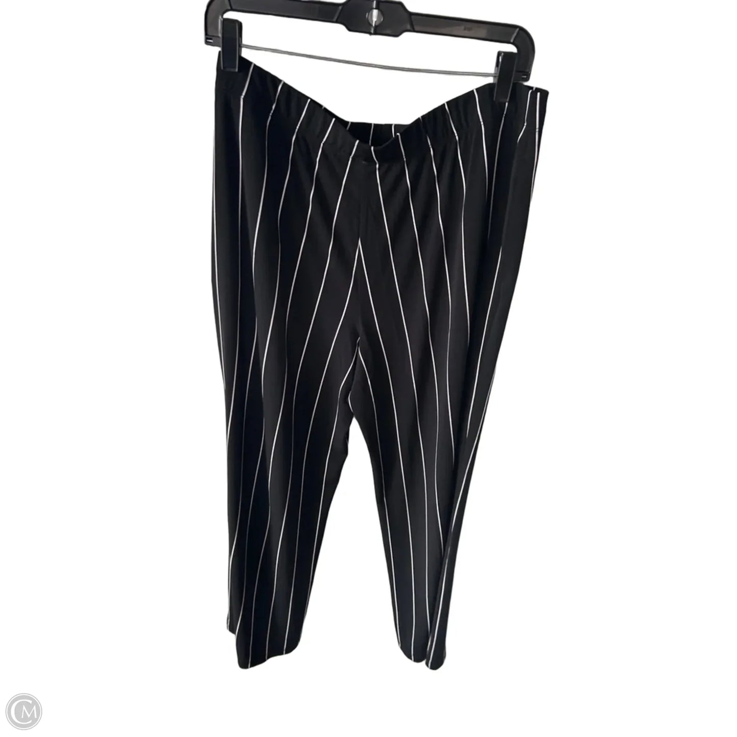 Pants Wide Leg By Susan Graver In Black & White, Size: 12